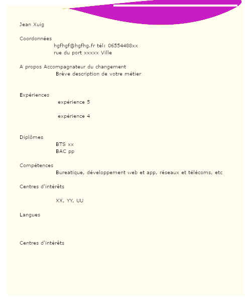 Comment rédiger un CV d'accompagnateur du changement ?