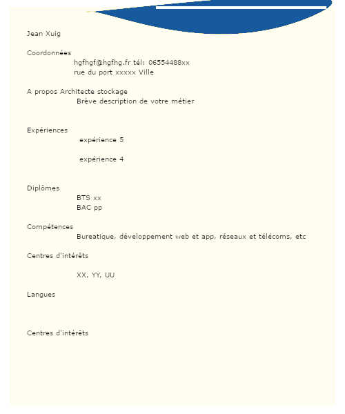 Comment bien rédiger le CV d'Architecte stockage