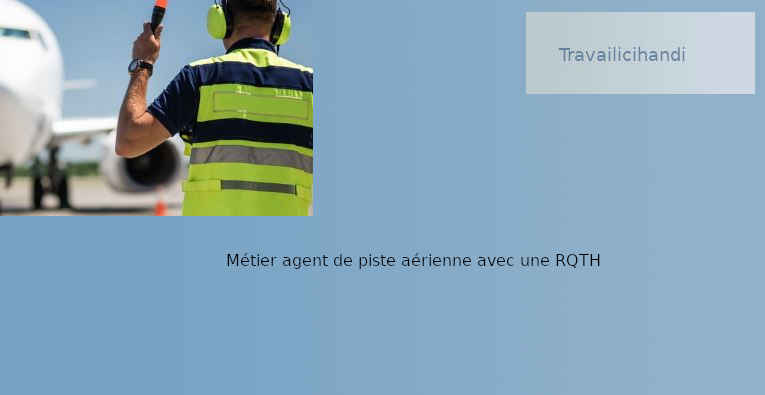 Métier agent de piste en aéroport